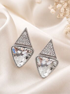 NEW | PAPARAZZI Silver-tone Jewel Earrings
